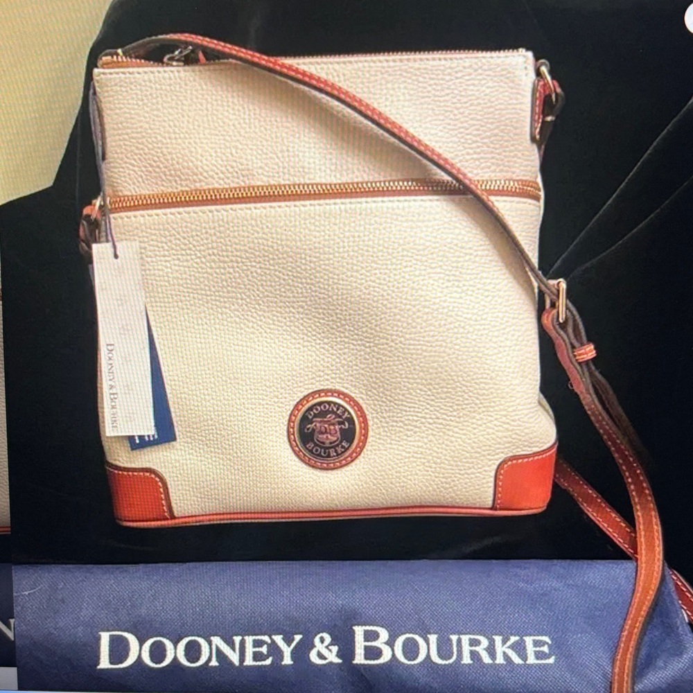 Dooney & Bourke Bone Pebble Leather Crossbody Bag
